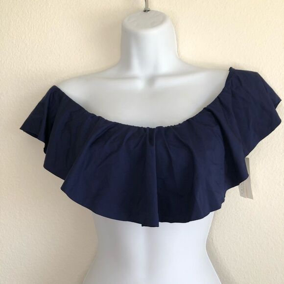 Trina Turk Swimsuit Set Indo Off the Shoulder Bikini Top and Bottom Size 4 - Picture 5 of 8